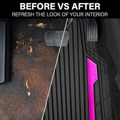 Heavy Duty Rubber Car Mats Metallic