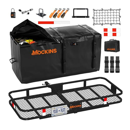 60"x24"x6" Heavy Duty Trailer Hitch Cargo Carrier w