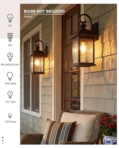 21" Outdoor Wall Light Fixtures
