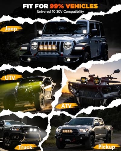 XP Ultra Series 3 Inch LED Pod Offroad Light with DRL & Turn Signal (2 Count)