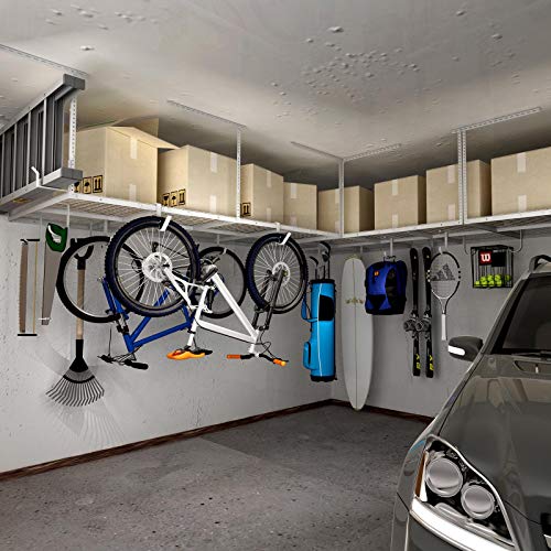 4x8 Overhead Garage Storage Rack with Hooks (2 Count)
