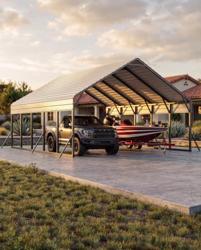 20'x25'x13' Metal Carport for 2 Cars