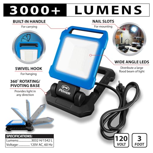W2233 3000 Lumen 120 V LED Work Light