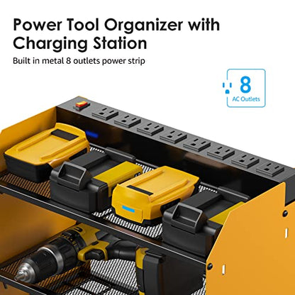 Wall Mount Modular Tool Charging Organizer