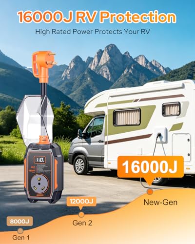 Smart RV Surge Protector 30 amp with 16