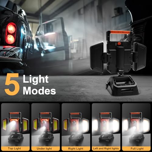 4000LM LED Work Light Rechargeable with Clamp