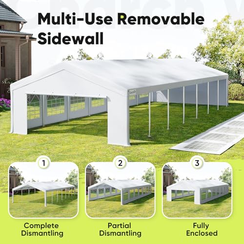 20x50 Heavy Duty Party Tent Outdoor Canopy with Church Windows