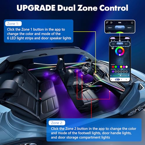 2026 Upgraded Interior Car LED Strip Lights