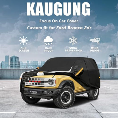 10 Layers Car Cover Custom Fit for Ford Bronco 2 Door