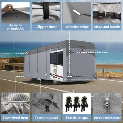 Class A RV Cover Extra Thick 7 Layers Top