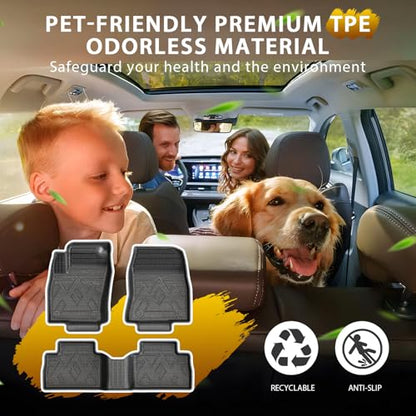 Floor Mats for Nissan Kicks 2025 2026 All Weather 3D TPE Anti