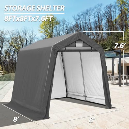 8x8Ft Ourdoor Storage Shed Shelter