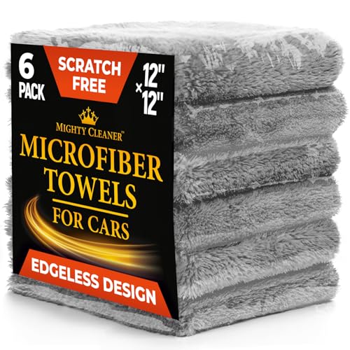 Edgeless Microfiber Car Towels (6 Count)