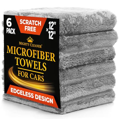 Edgeless Microfiber Car Towels (6 Count)