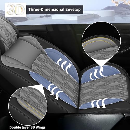 Front Waterproof Leather Seat Covers for Suzuki Aerio 2003