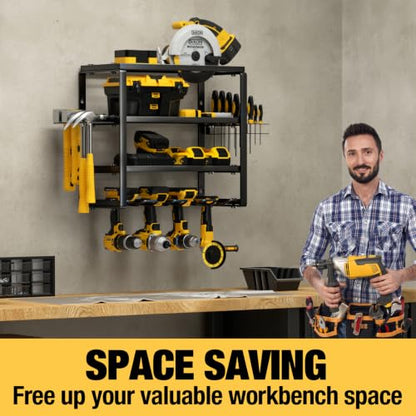 4 Layer Power Tool Organizer Wall Mount