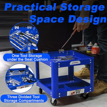 Rolling Creeper Garage Shop Seat for Men