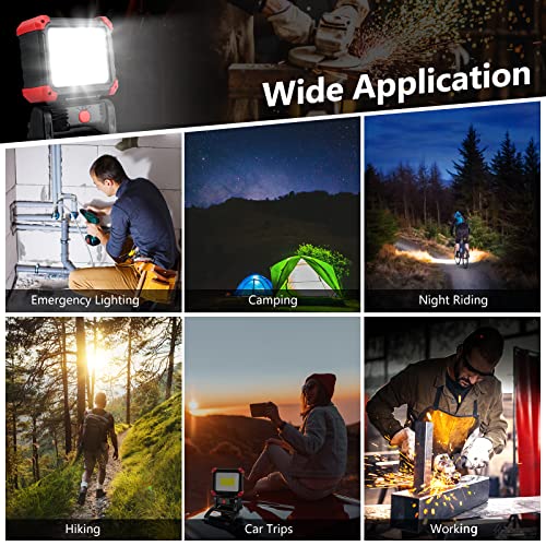 LED Rechargeable Work Light with Clamp (2 Count)