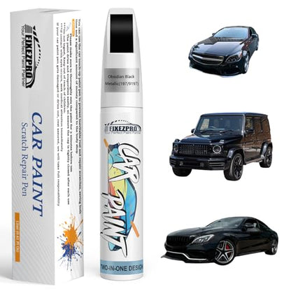 197 9197 Obsidian Black Metallic Car Touch Up Paint for Mercedes