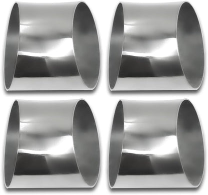 OD 3.5 inch 45 degree exhaust elbow Pipe (Mandrel Bend Elbow) SS304 Stainless Steel Bend Suitable for Car Modified Exhaust Elbow Pipe, Stair Handrail, etc (4 pcs)