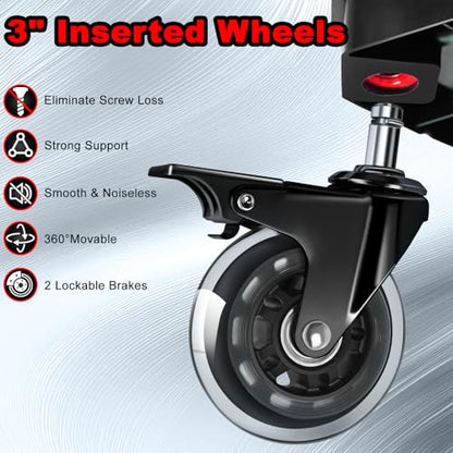 Rolling Shop Stool with Wheels