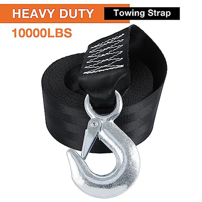Boat Trailer Winch Strap with Hook 2" x 20' (20 Foot)