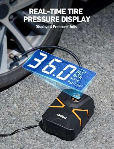 S1 Tire Inflator Portable Air Compressor 12V DC with Digital Gauge