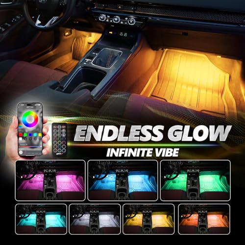 Aura Pro Double Glow Interior Sports Car Lights with App & Remote (4 Count)