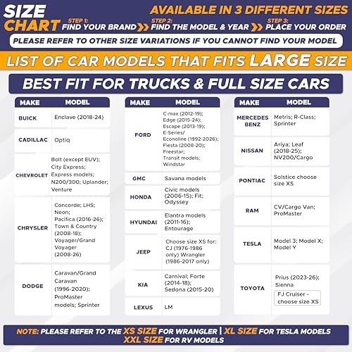 2 Piece Foldable Truck Window Sun Shade (2 Count)