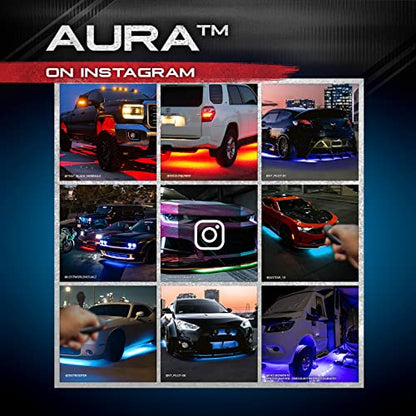 Aura RGB Aluminum Truck Underglow Kit with Remote Control (4 Count)