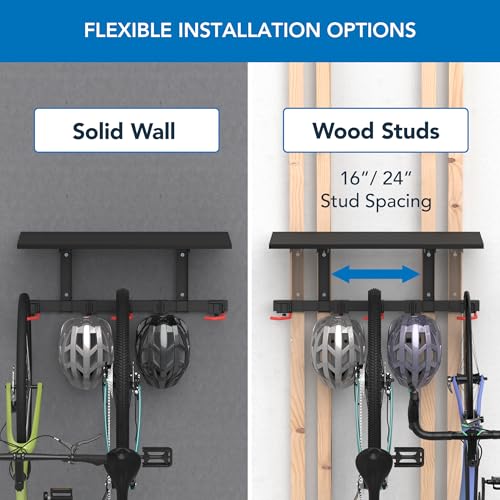 WheelsUp Bike Wall Mount with Shelf