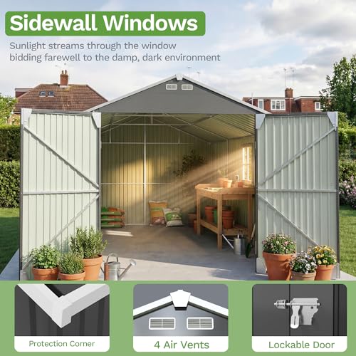 12x20 FT Outdoor Storage Shed