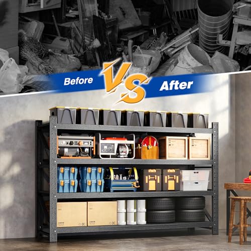 Heavy Duty Storage Shelving Unit 71''W