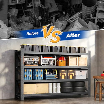 Heavy Duty Storage Shelving Unit 71''W