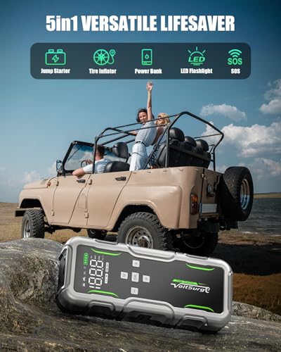 8000A Jump Starter with Air Compressor