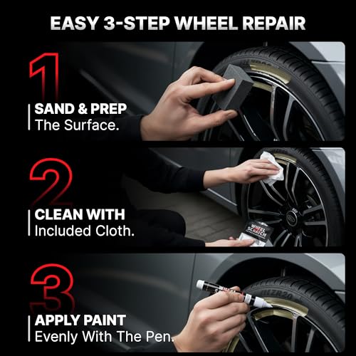 Light Silver Rim Touch Up Paint Wheel Scratch Repair Kit