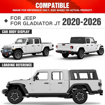 22" High Overland Bed Racks Truck Cargo Carrier Compatible with 2020