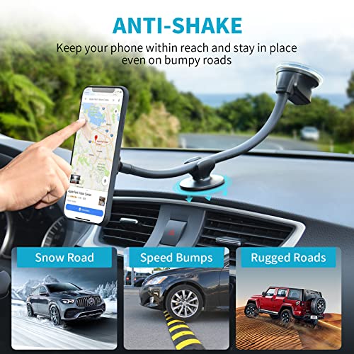 Magnetic Phone Mount for Windshield Dashboard
