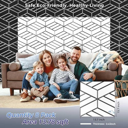 8 Pack 2 Layer Soundproof Wall Panels