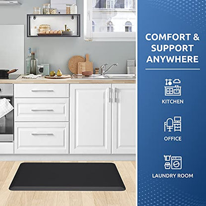 Kitchen Mat Cushioned Anti Fatigue Rug Standing and Comfort Floor Mats