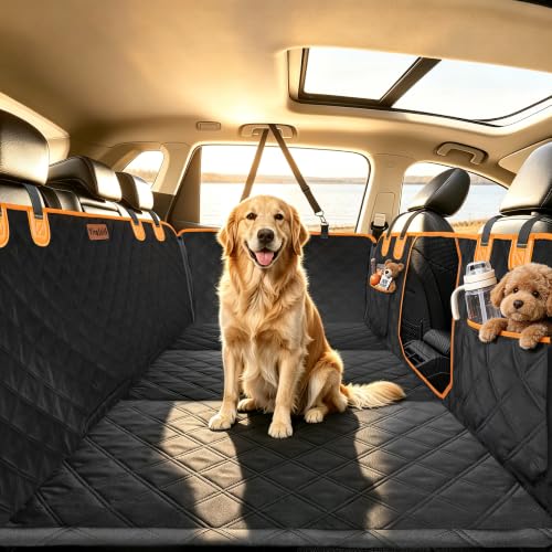V2 New 600D Hard Bottom Car Seat Cover Extender Hammock for Dogs