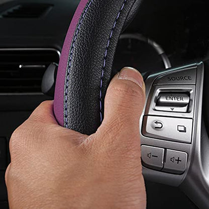 Leather Car Steering Wheel Cover
