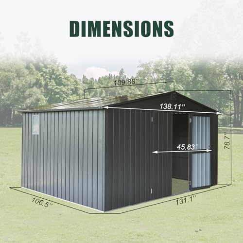Domi Outdoor Storage Shed 11' x 9'