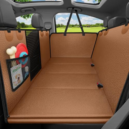 PU Leather Hard Bottom Dog Car Seat Cover