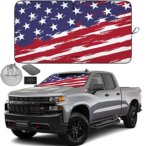 1 Piece Windshield Sun Shade USA Art Flag