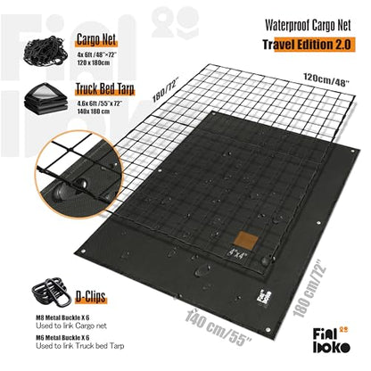 Cargo Net for Pickup Truck Bed