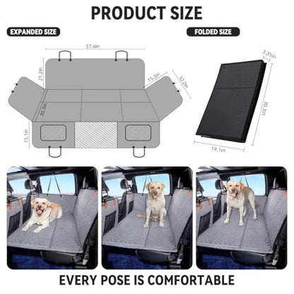 Hard Bottom Dog Car Seat Cover for Full
