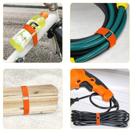 1"x16ft Hook and Loop Straps with 25 Metal Buckles