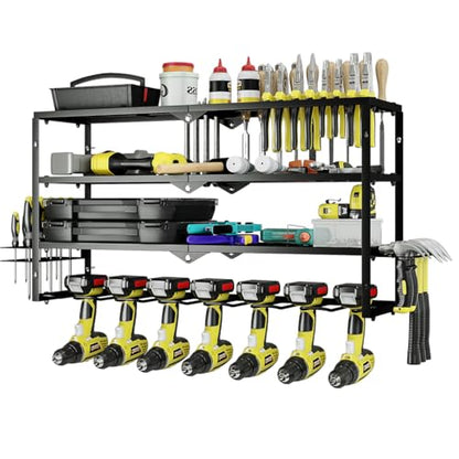 Power Tool Organizer Heavy Duty Wall Mount Drill Tools Holder
