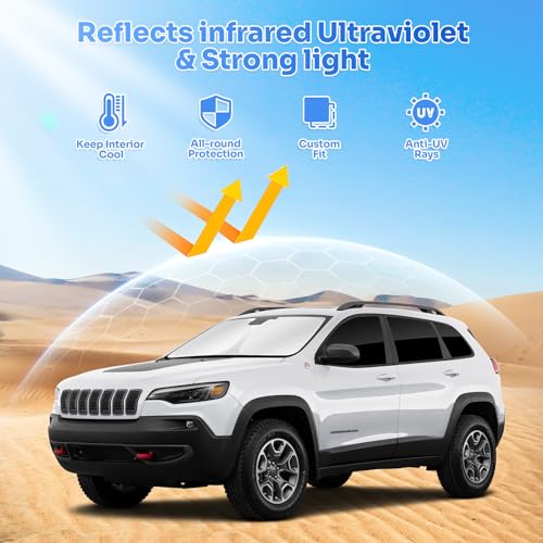 Sunshades for Jeep Cherokee 2014 (8 Count)